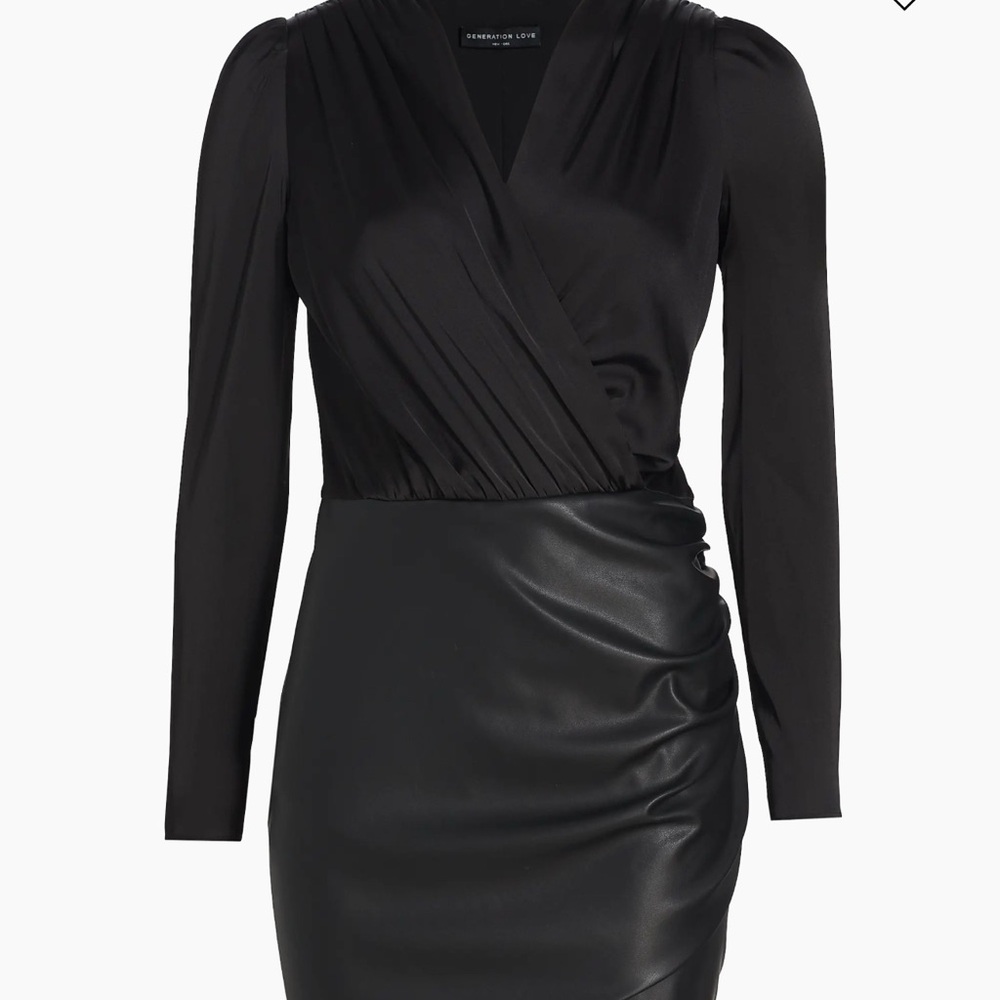 Generation Love Miley Combo Black Long Sleeve Dress